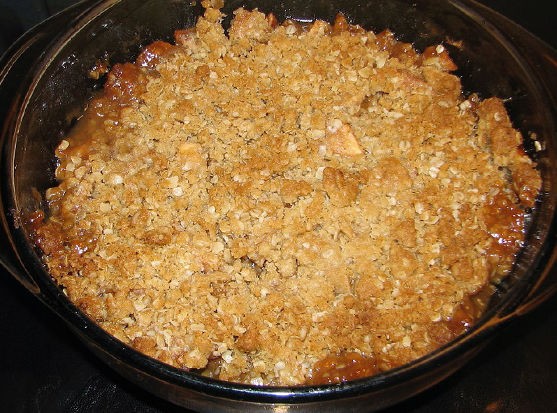 goody (Gudaí) pudding in a casserole dish