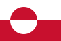 The flag of Greenland.