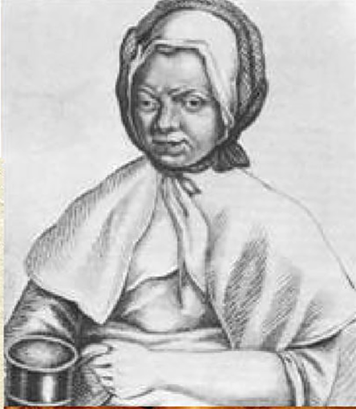 Sketch of Hannah Glasse.