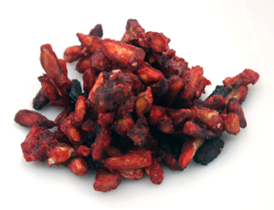 Anardana, pomegranate seeds, piled