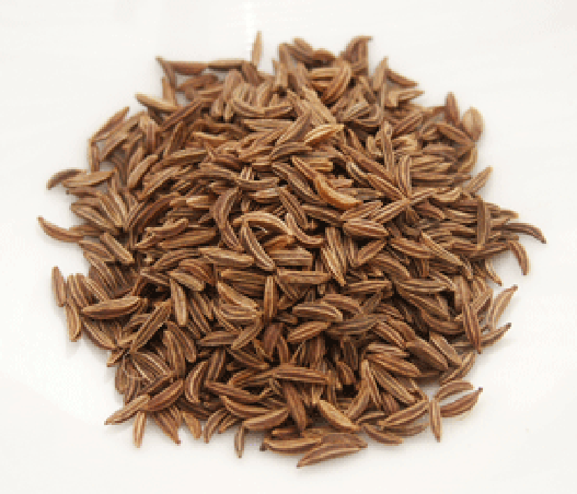 Pile of caraway seeds