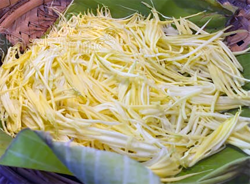 julienned green papaya as used in this recipe for pawpaw salad