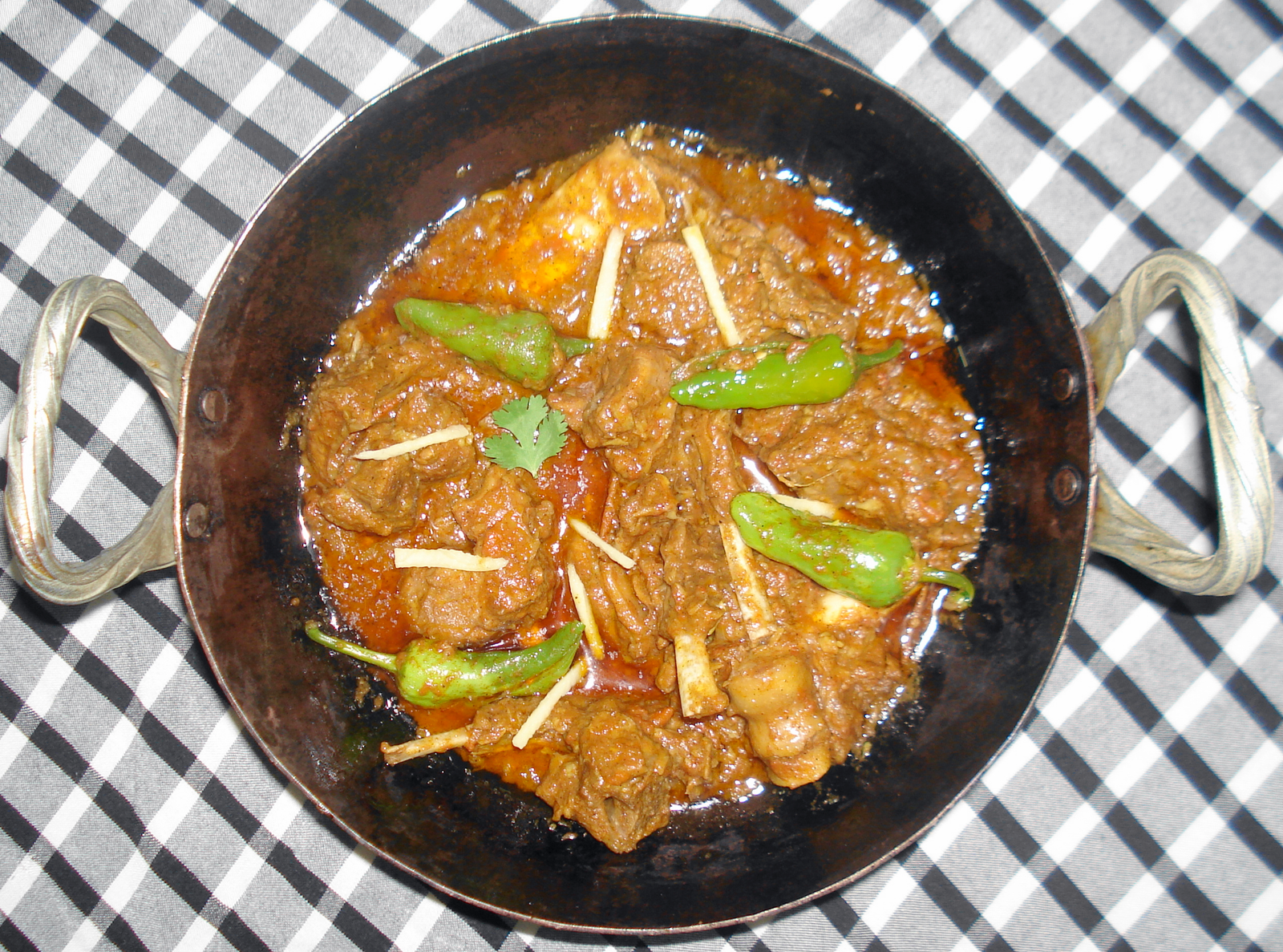 Lamb balti curry from Pakistan.