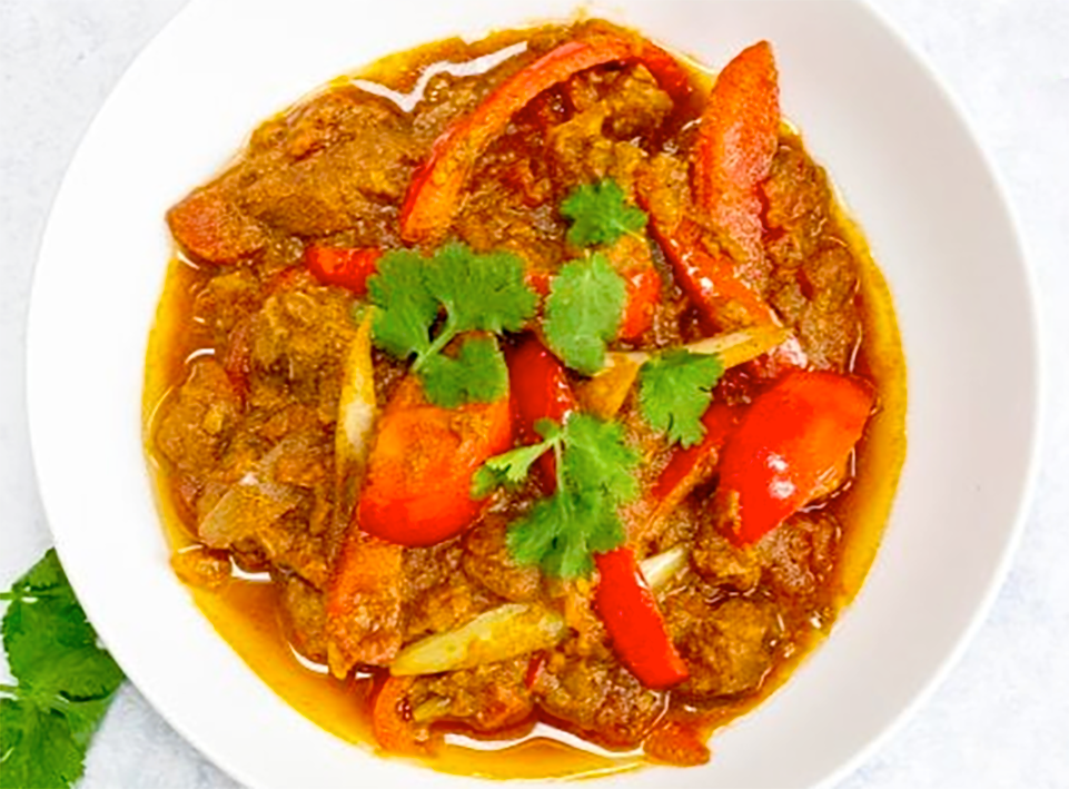 Lamb Jalfrezi Curry.