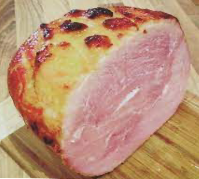 limerick ham arranged on a chopping board