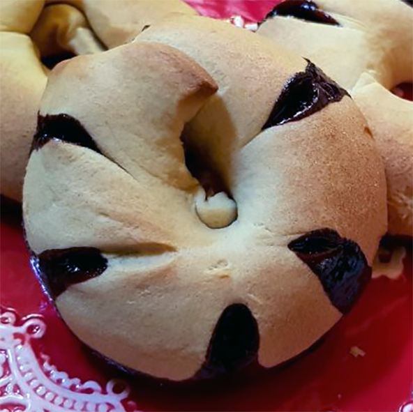 Maltese Christmas honey ring on a plate