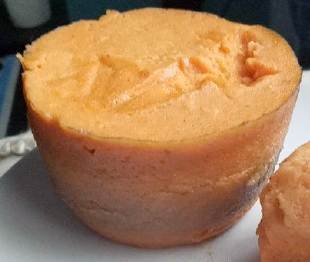 baked moyin-moyin baked as a muffin and served on a plate</a>