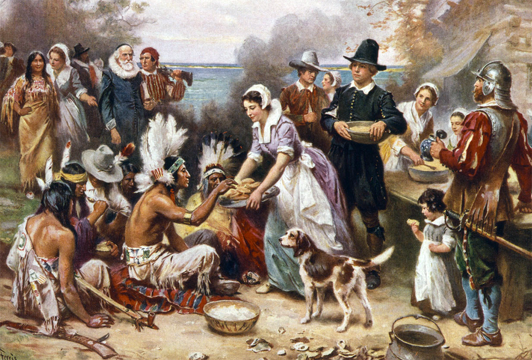 Original Thanksgiving, artist impression.