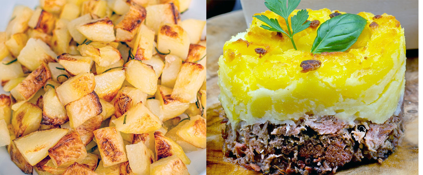 Parmentier potatoes and Parmentier de Canard