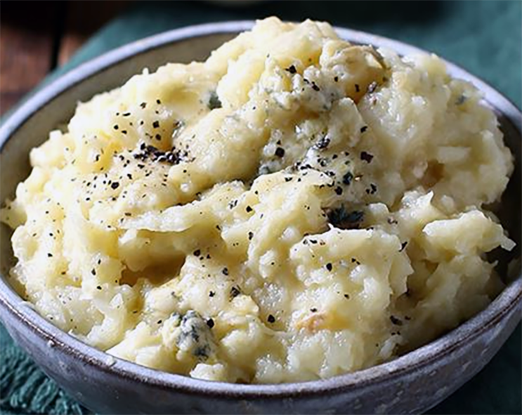 Parsnip and apple mash served in a bowl