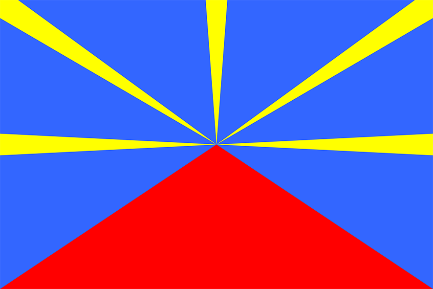 Unofficial flag of Réunion