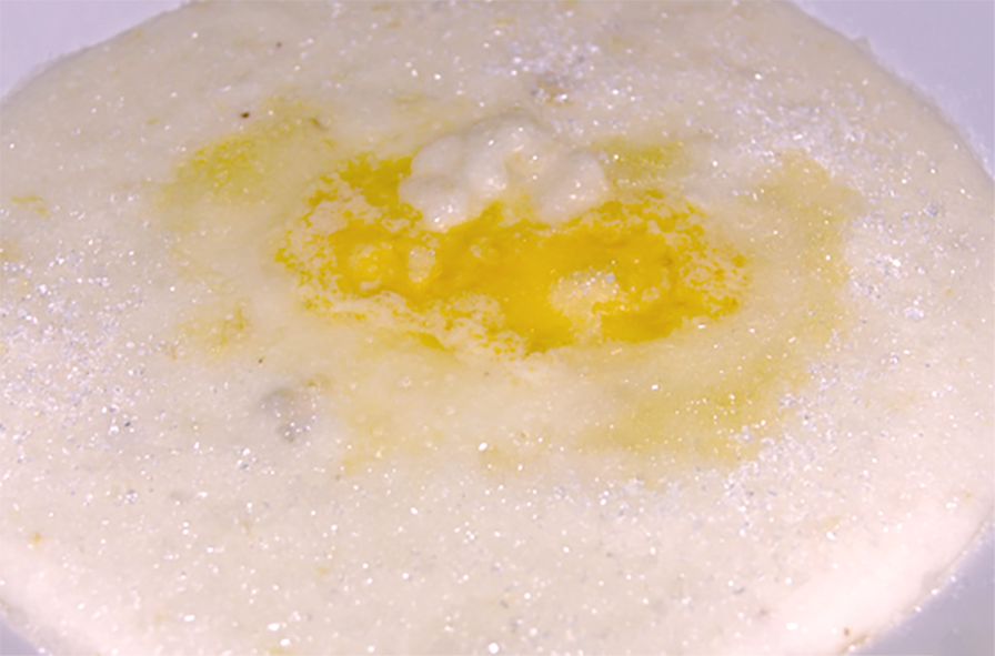 soft maize porridge, slappap, made with rooibos tea