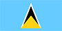 The flag of Saint Lucia.