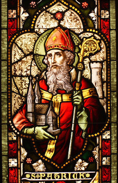 Depiction of St Patrick.