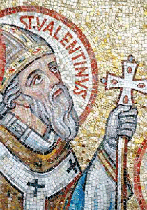 Mosaic of St Valentine.