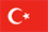 The flag of Turkey.
