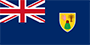 The Flag of Turks and Caicos Islands.