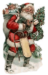 Victorian image of Santa.