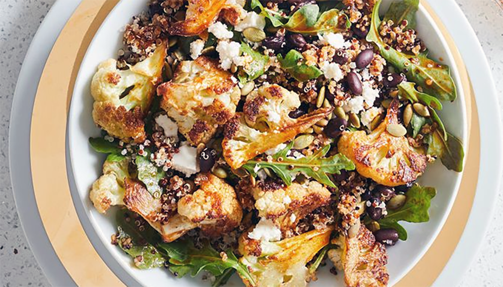 A vegetarian dish based on cauliflower.